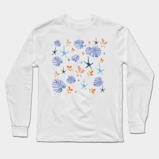 Transparent leaves pattern Long Sleeve T-Shirt